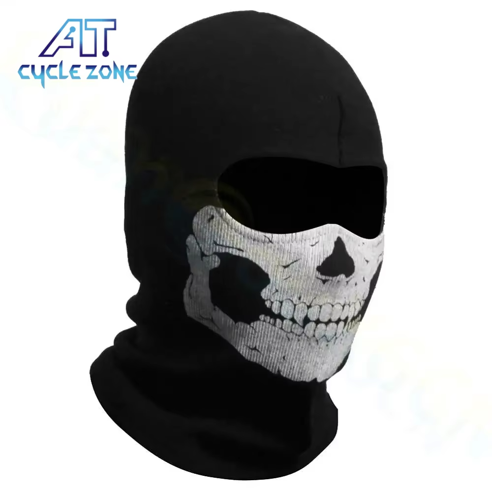 Anti Pollution Mask - オートバイバラクラバフルフェイスマスクスカルプリントバイクフルフェイスマスク防風スキーヘッドネックウォーマー自転車ヘルメットライナー