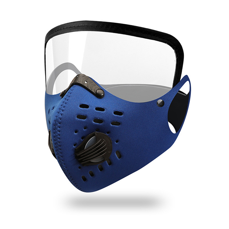 Anti Pollution Mask - 新しいサイクリングフェイスマスクアンチヘイズ防塵防風と暖かい自転車マスクエアバルブとサイクリングゴーグル