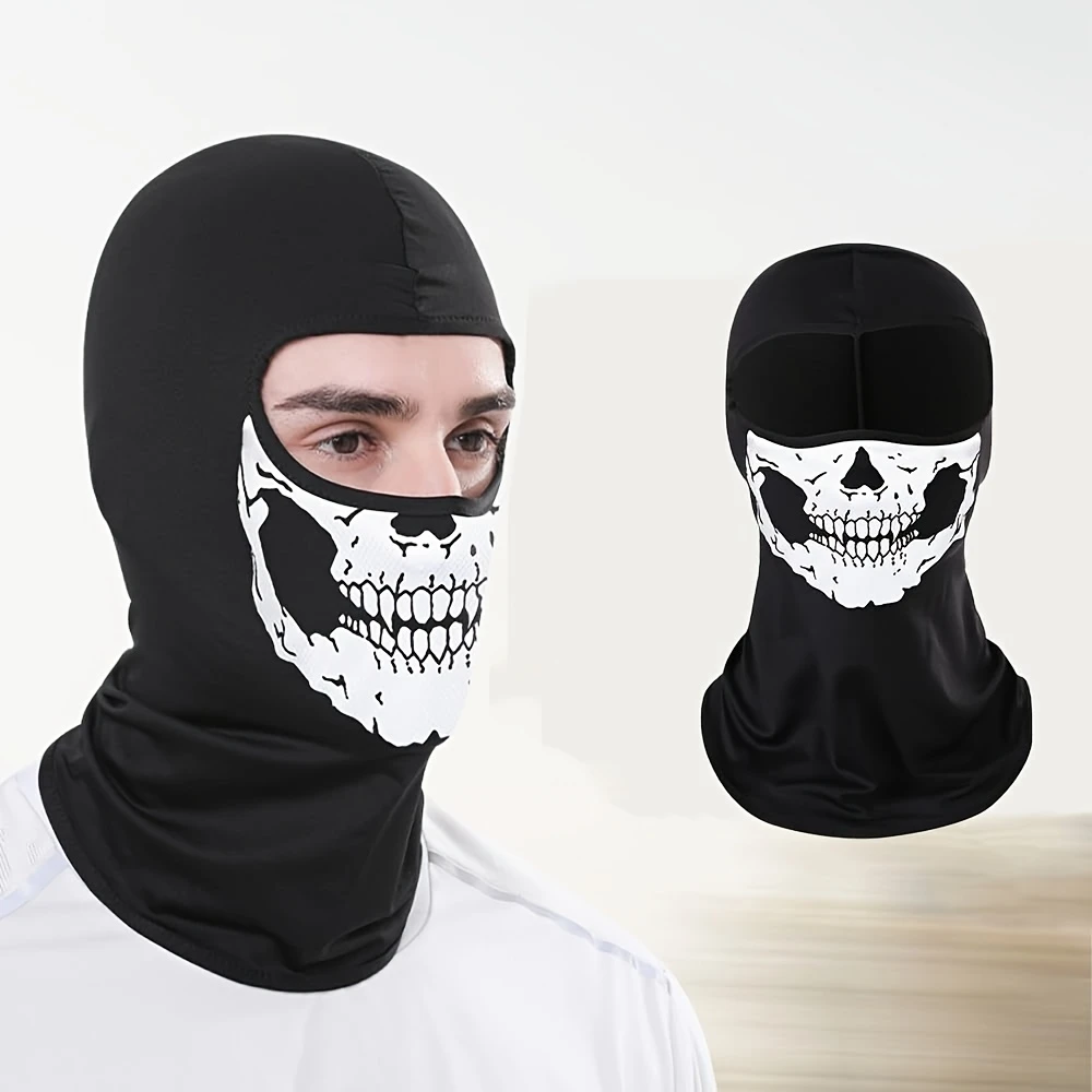 オートバイバラクラバフルフェイスマスクスカルプリントバイクフ - Anti Pollution Mask のレビューと価格