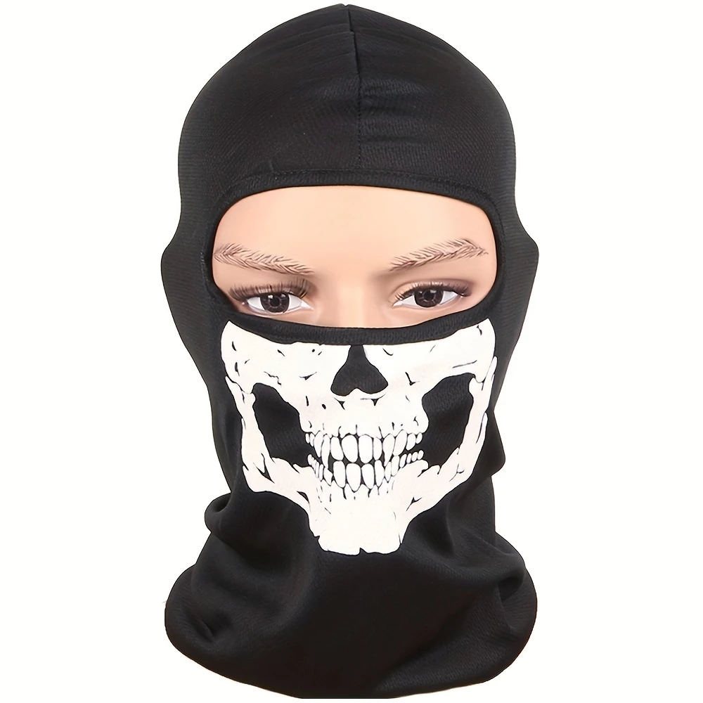 オートバイバラクラバフルフェイスマスクスカルプリントバイクフ - Anti Pollution Mask のレビューと価格
