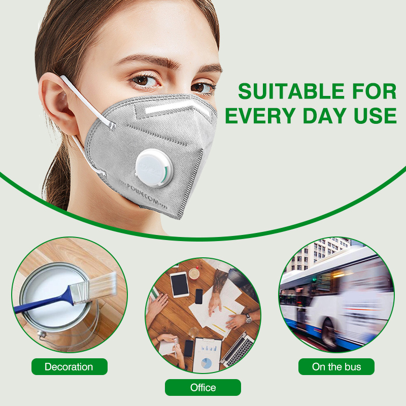 POWECOM KN95マスク 活性炭入り KN95マスク  - Kn95 Respirator Mask のレビューと価格